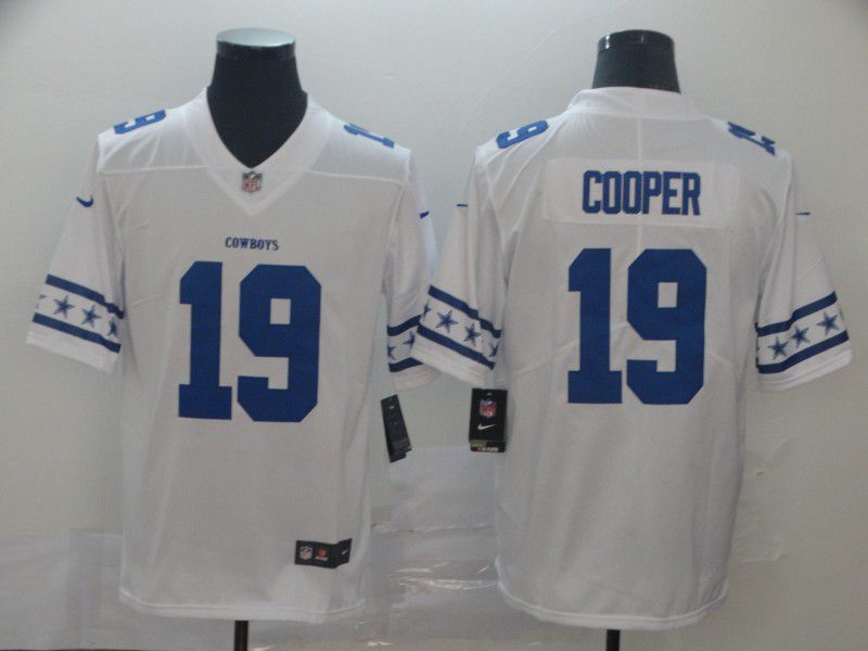 Men Dallas cowboys #19 Cooper White team logo cool edition NFL Jerseys